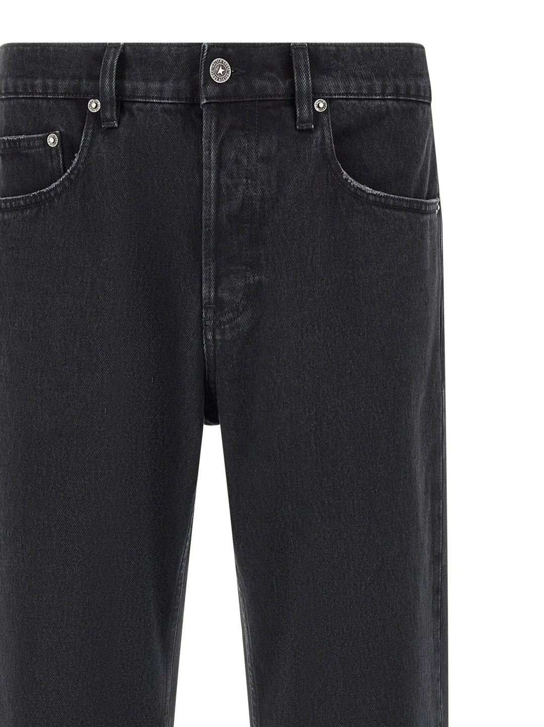 Golden Goose Black Cotton Straight-Leg Jeans