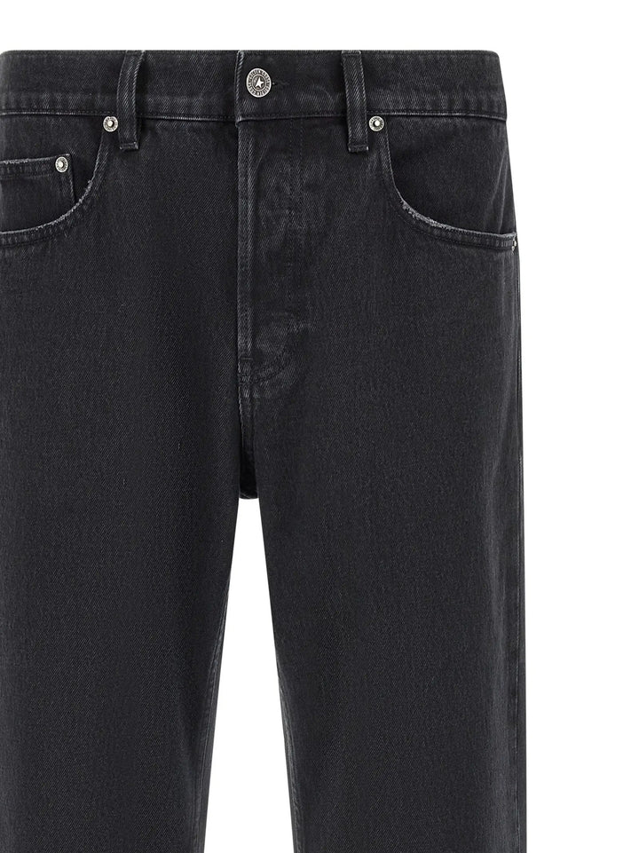 Golden Goose Black Cotton Straight-Leg Jeans