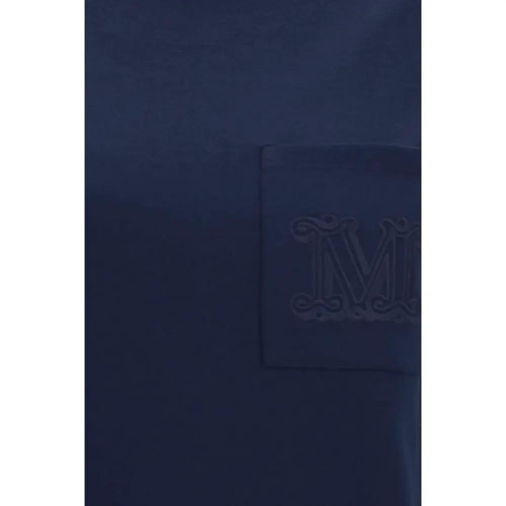Max Mara Blue Cotton T-Shirt