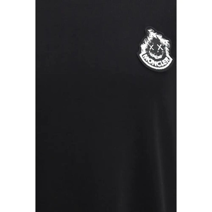 Moncler Black Cotton T-Shirt