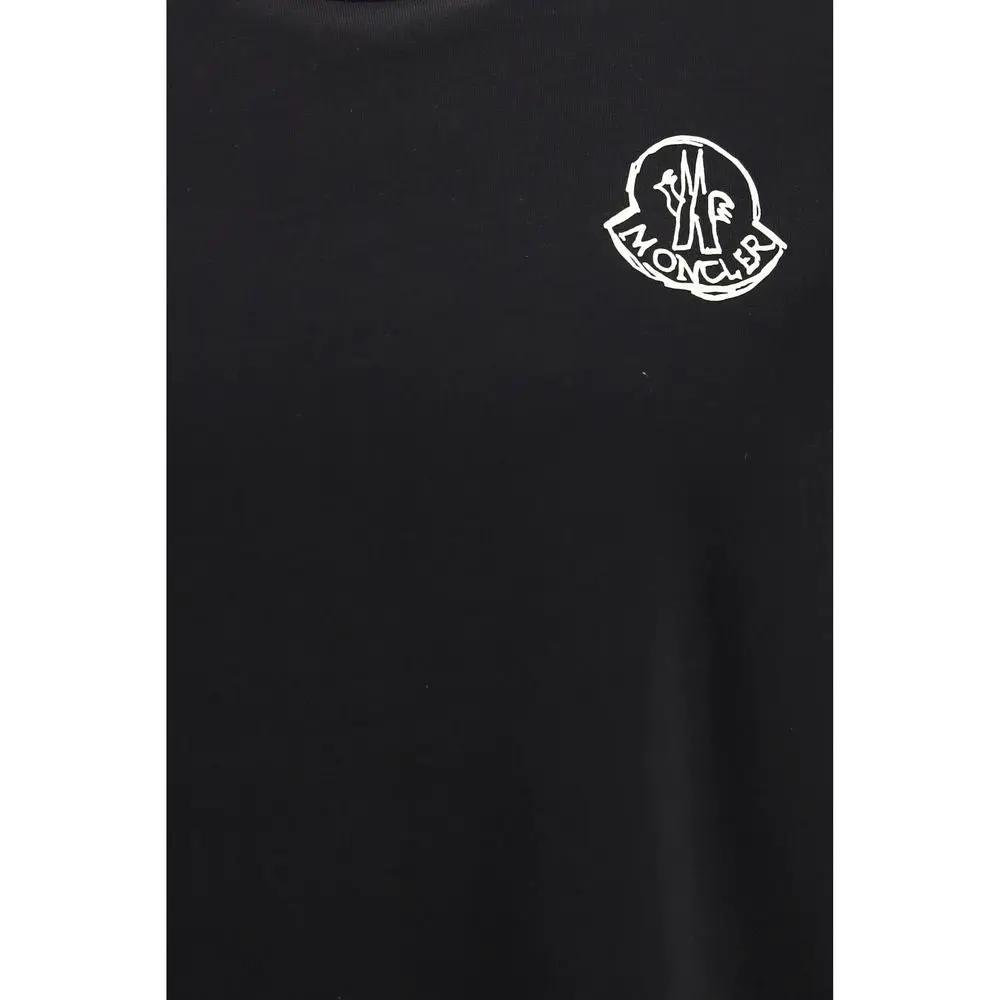 Moncler Black Cotton T-Shirt