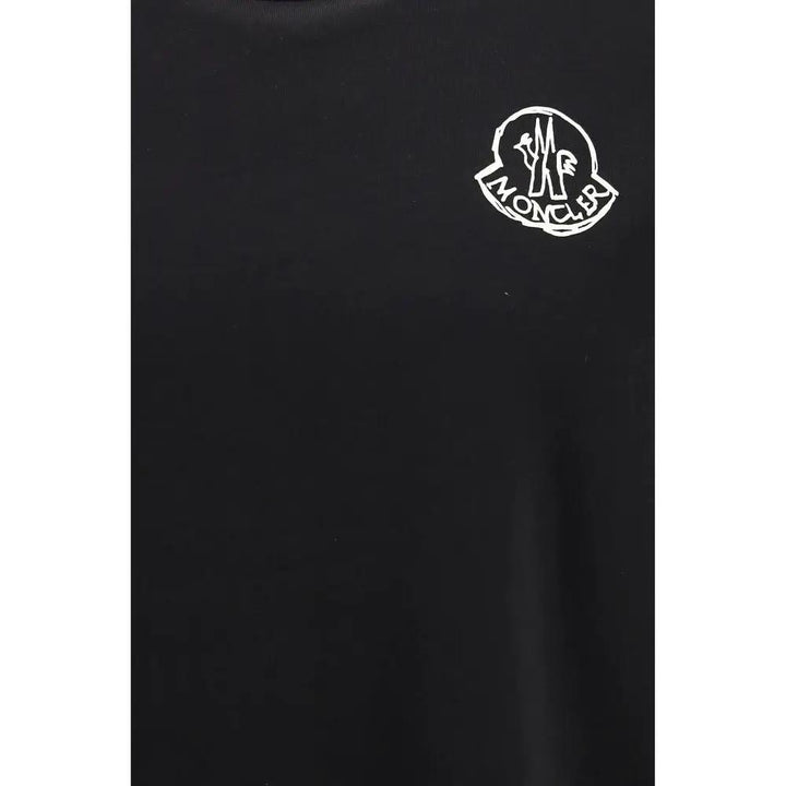 Moncler Black Cotton T-Shirt