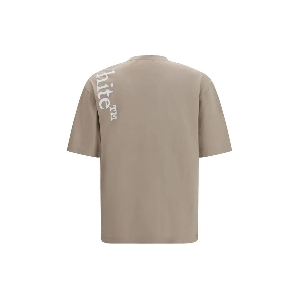 Off-White Sample Sale | Off-White Beige Cotton T-Shirt - | Designer outlet