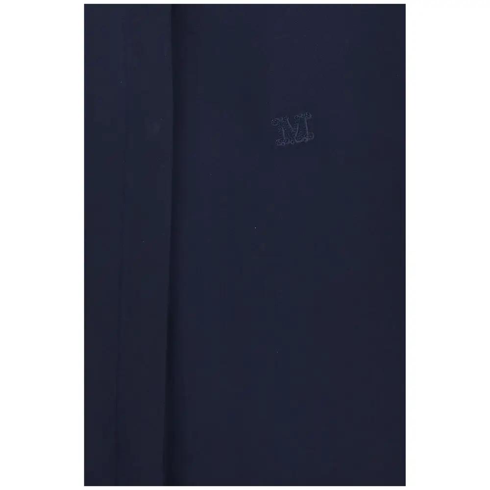 Max Mara Blue Silk Shirt
