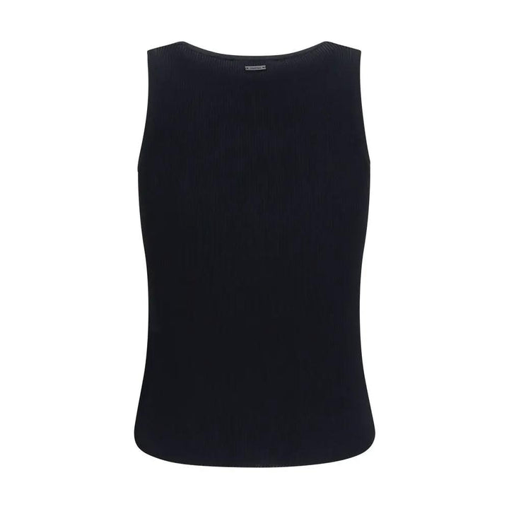 Max Mara Black Viscose Tank Tops