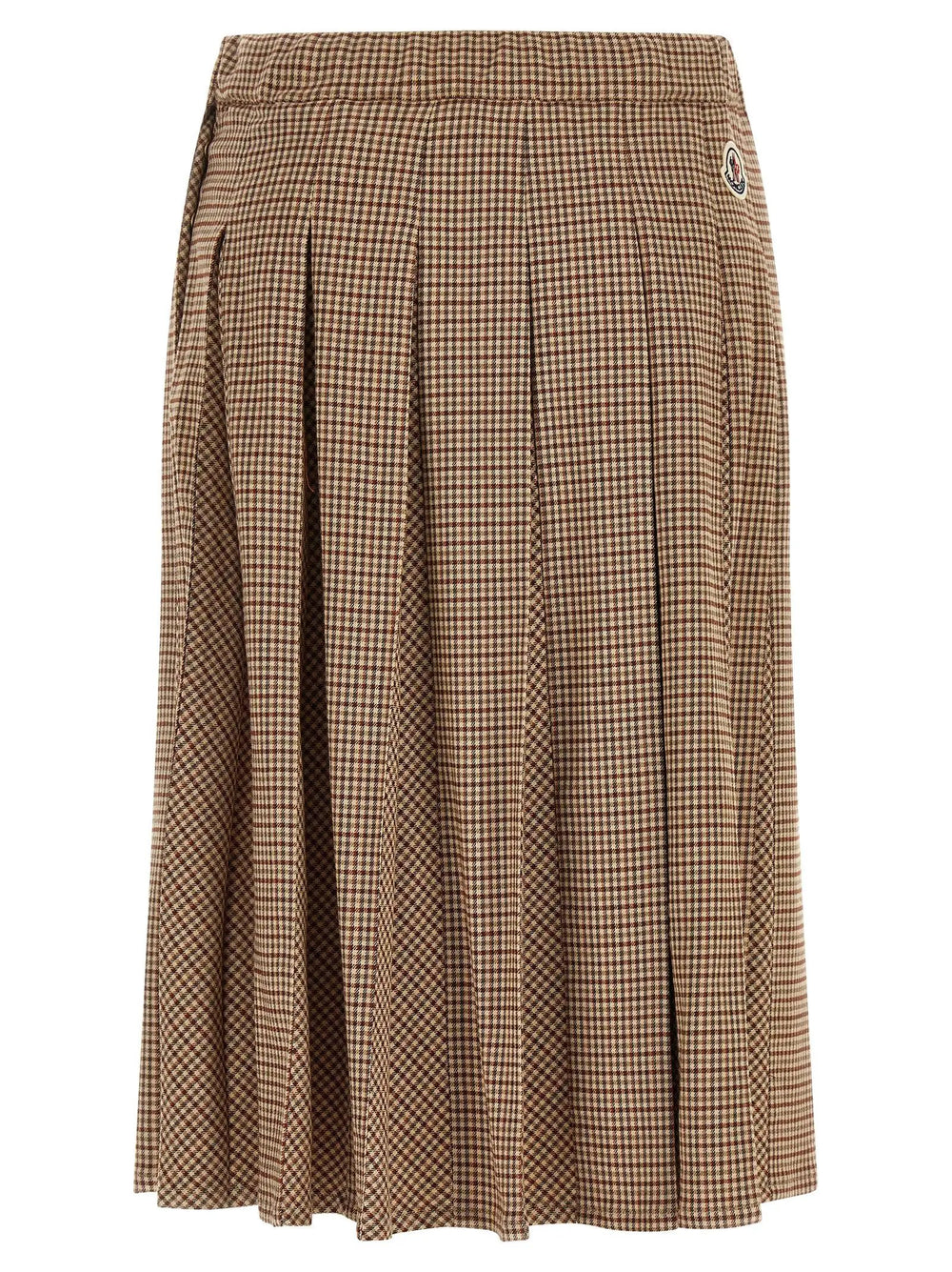 Moncler Sample Sale | Moncler Beige Viscose Midi Skirt - | Designer outlet
