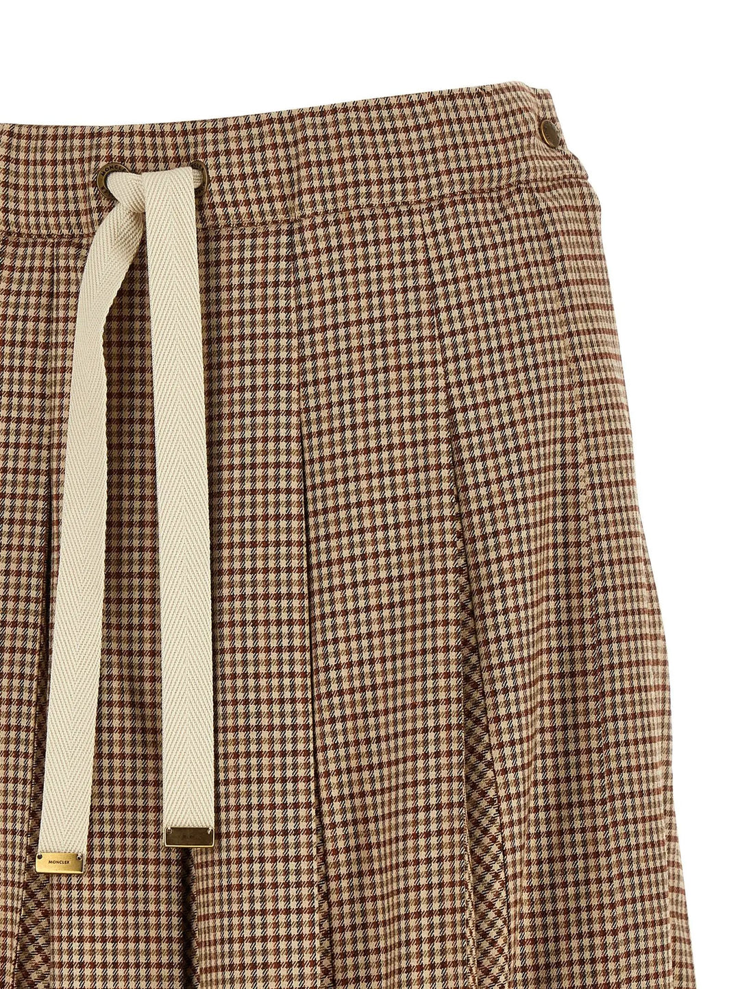 Moncler Sample Sale | Moncler Beige Viscose Midi Skirt - | Designer outlet