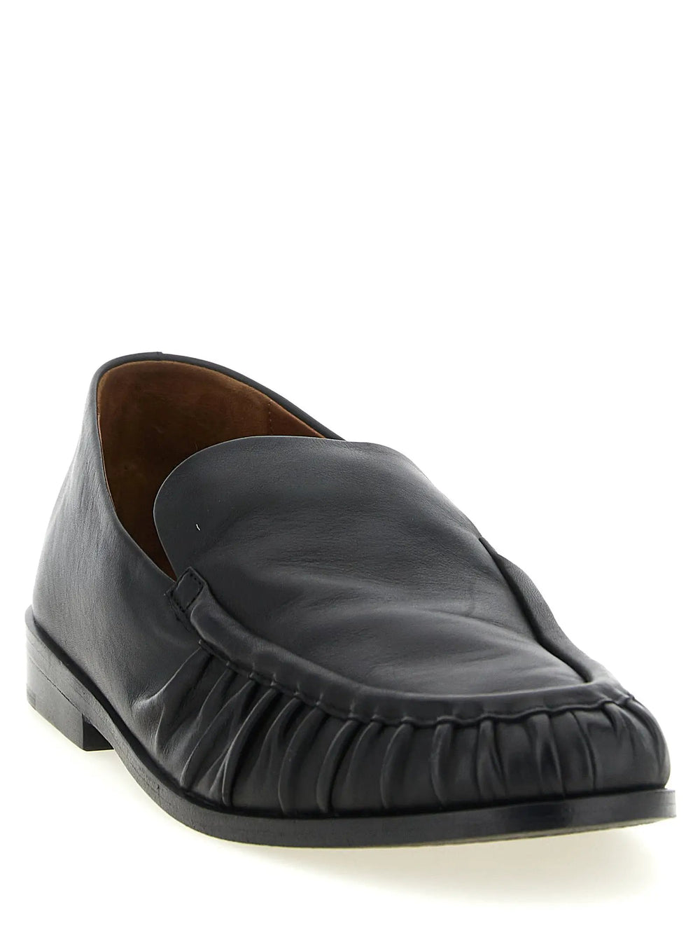 Marsell Sample Sale | Marsell Black Calfskin Slip-On Loafers - | Designer outlet