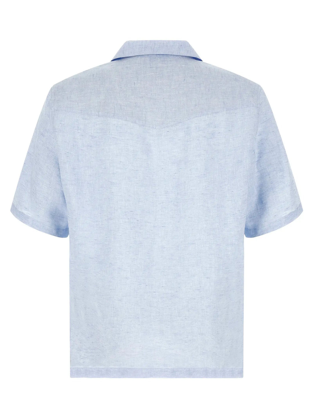 Brunello Cucinelli Sample Sale | Brunello Cucinelli Blue Linen Blouse - | Designer outlet