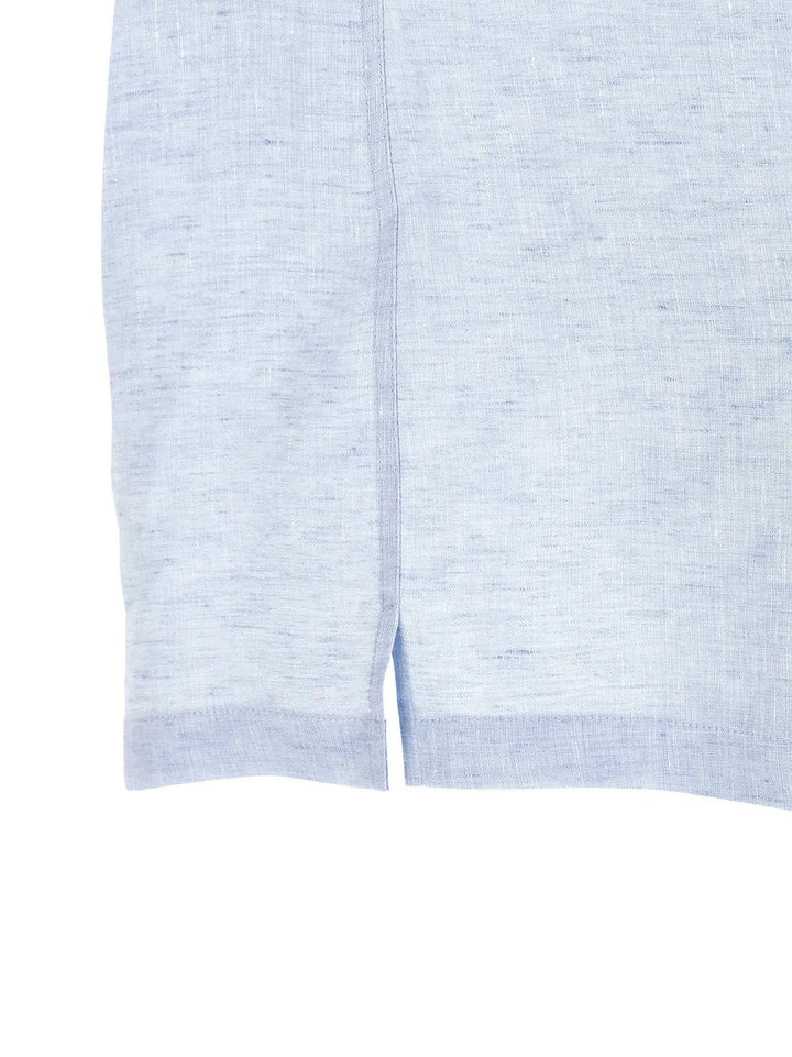 Brunello Cucinelli Sample Sale | Brunello Cucinelli Blue Linen Blouse - | Designer outlet