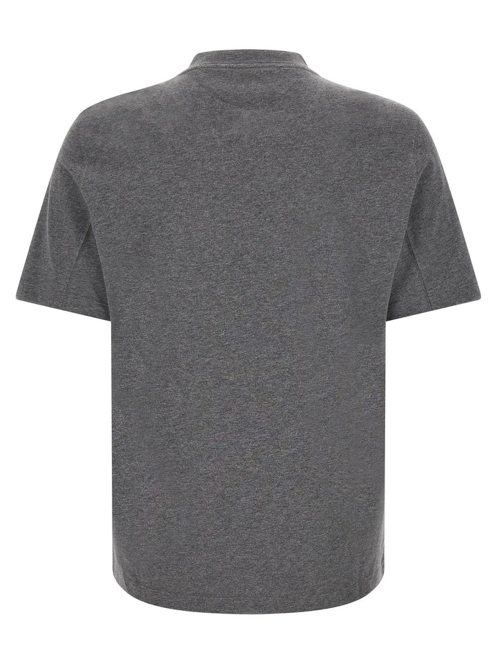 Brunello Cucinelli Gray Cotton T-Shirt