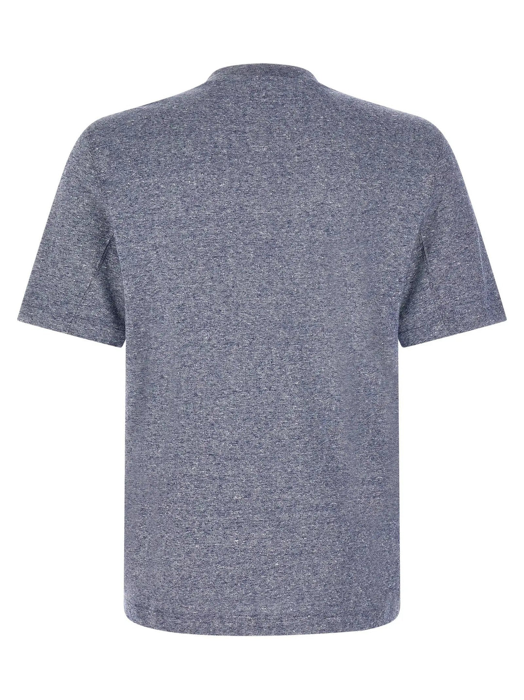 Brunello Cucinelli Blue Linen T-Shirt
