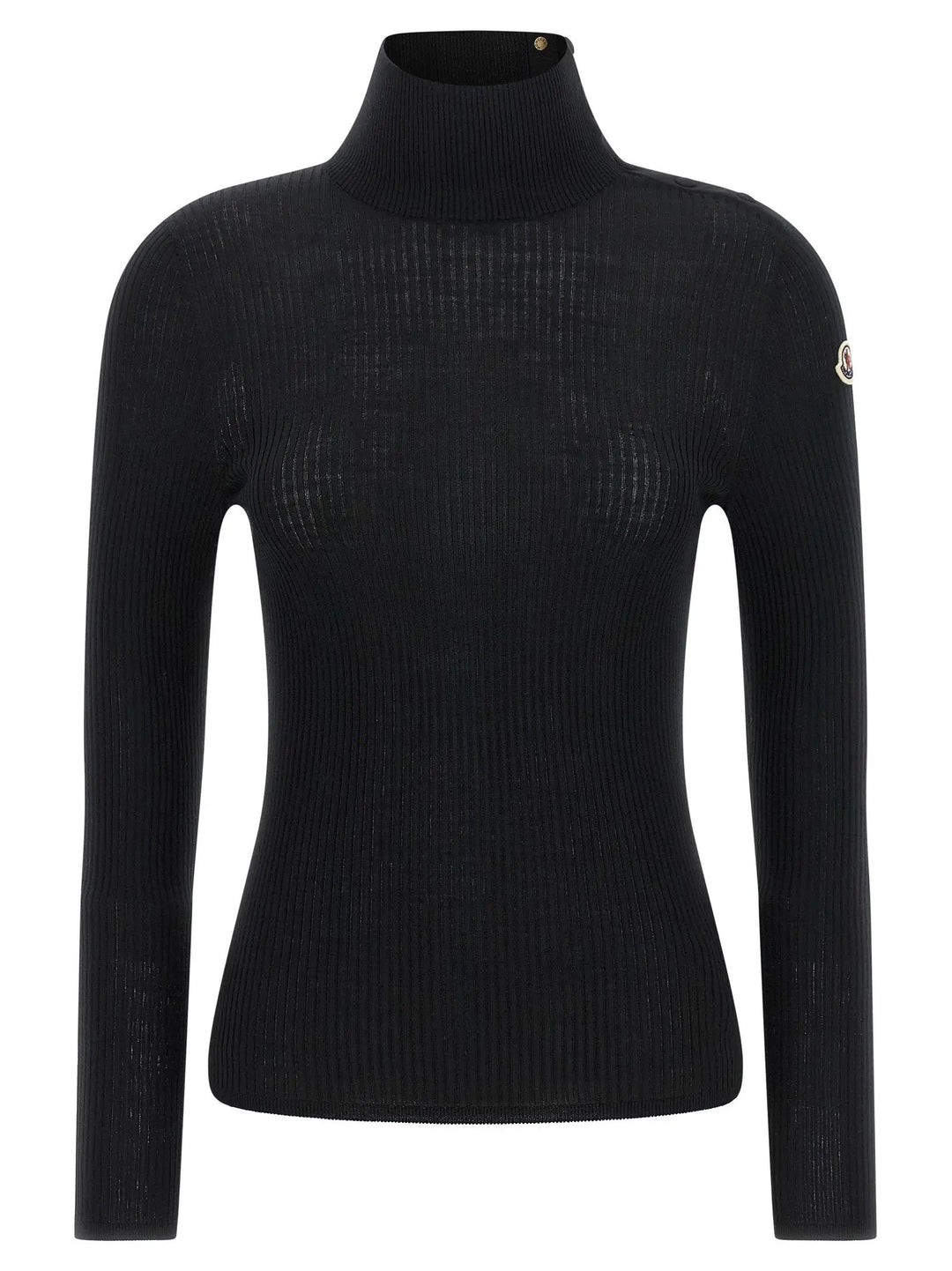 Moncler Sample Sale | Moncler Black Virgin Wool Cardigan - | Designer outlet