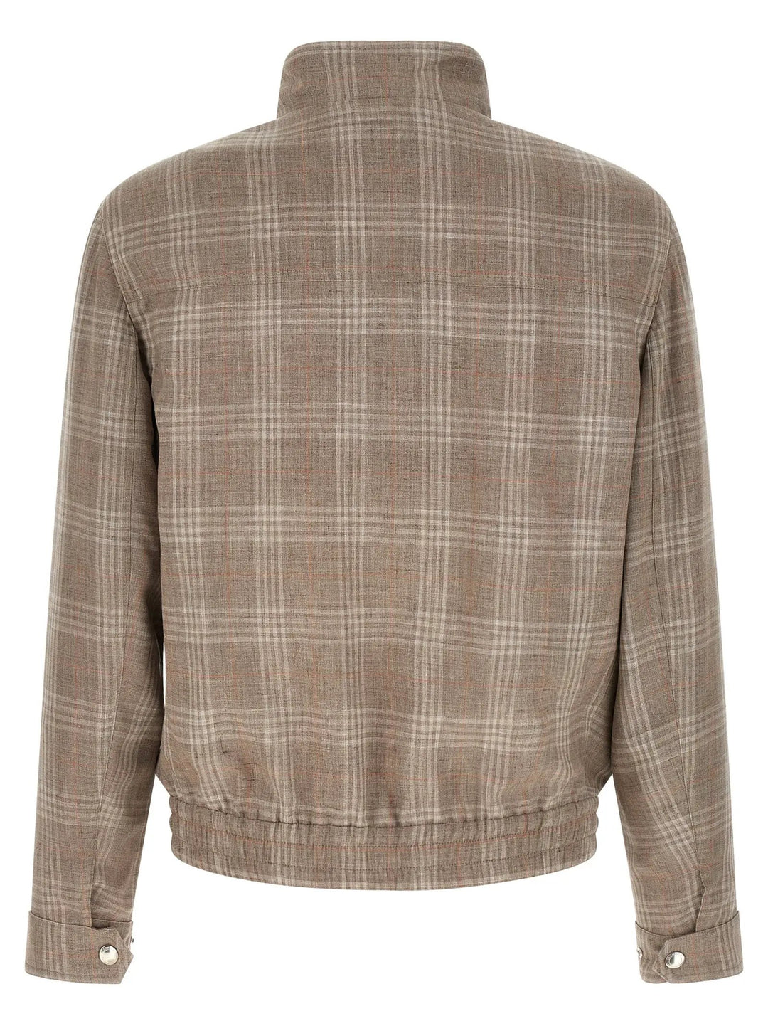 Brunello Cucinelli Brown Wool Full-Length Jacket