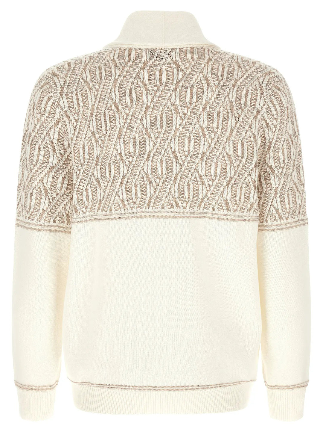 Brunello Cucinelli Beige Cotton Cardigan