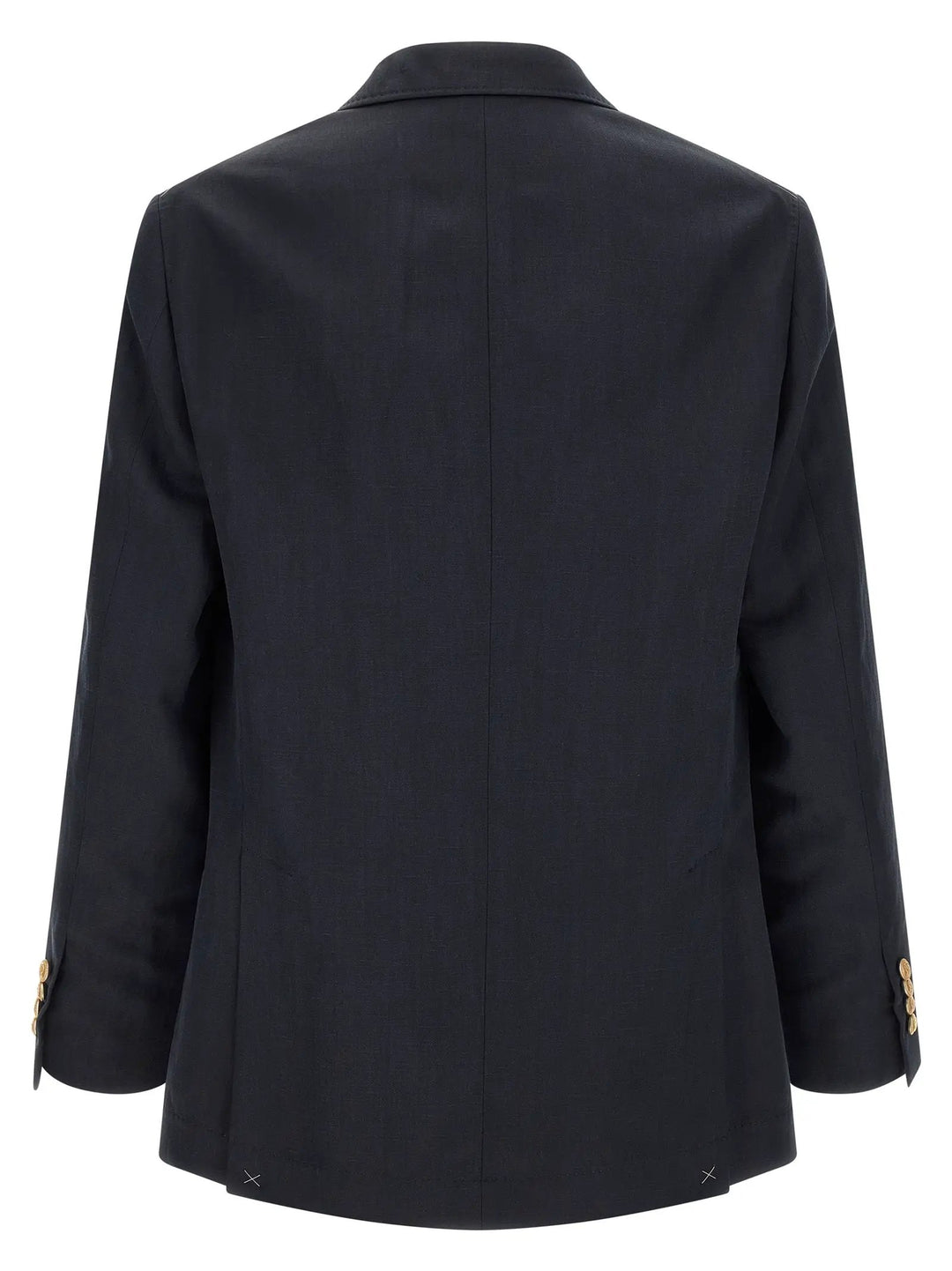 Brunello Cucinelli Blue Silk Blazer