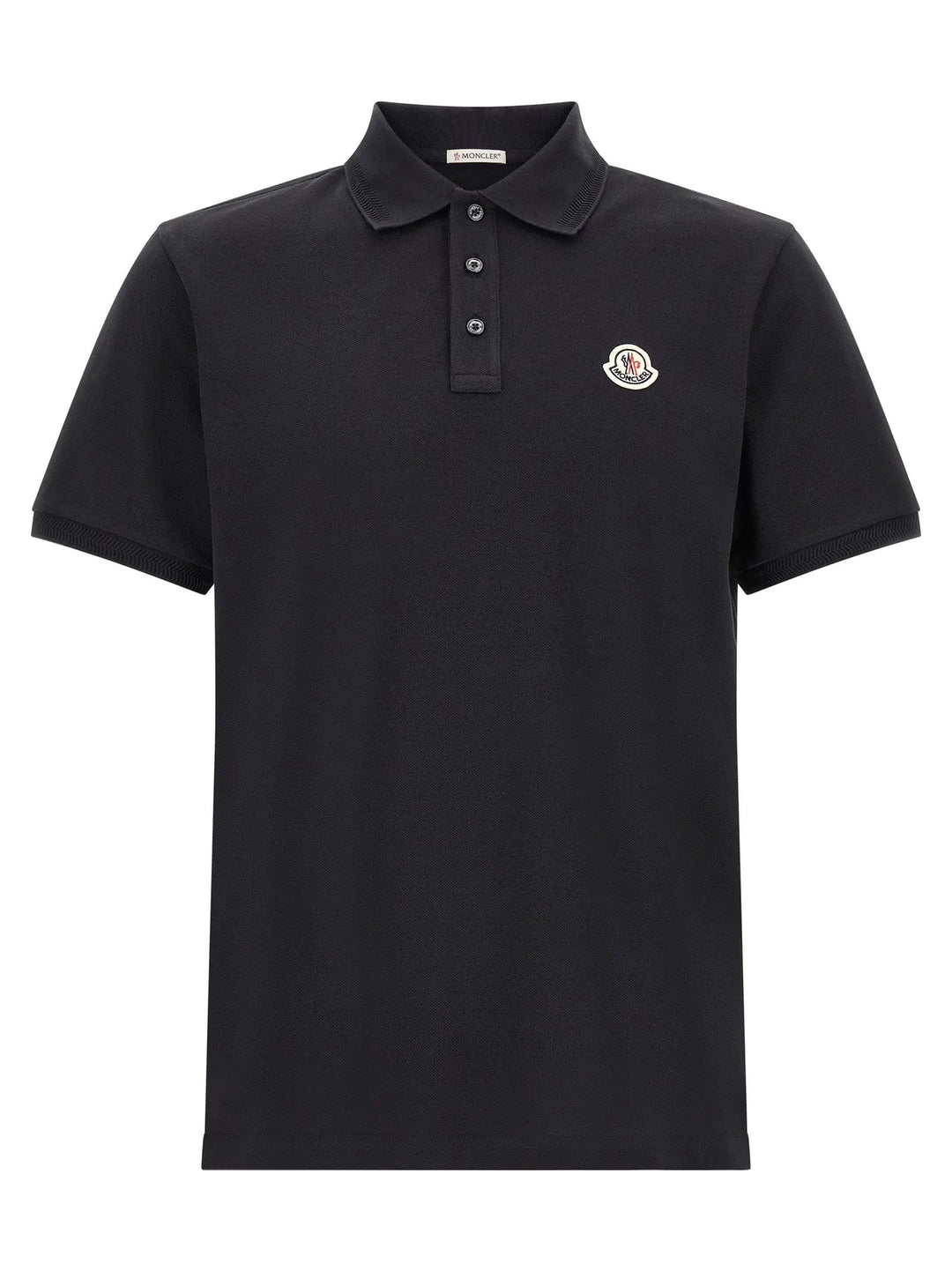 Moncler Sample Sale | Moncler Blue Cotton Polo Shirt - | Designer outlet