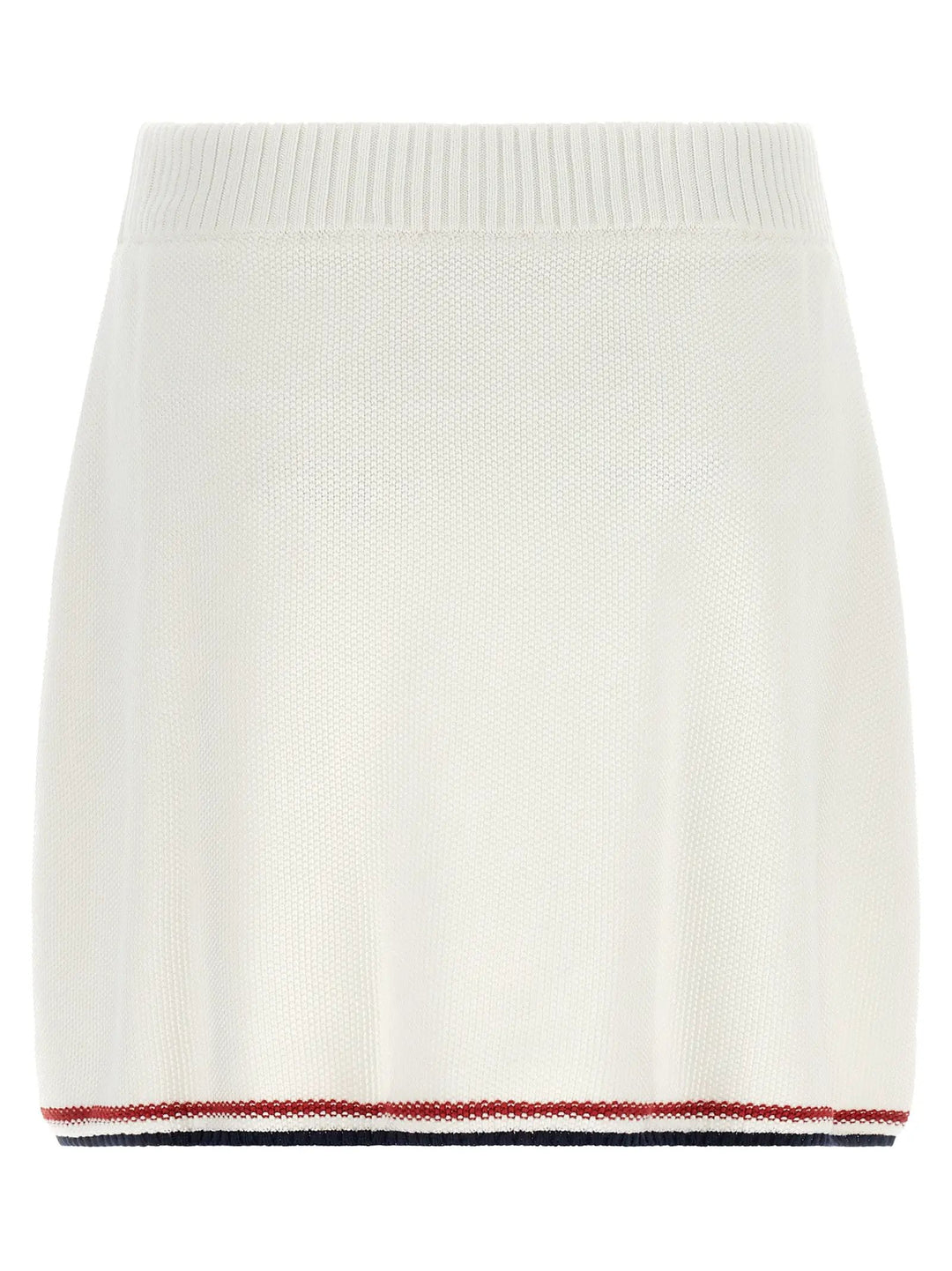 Brunello Cucinelli White Cotton Long Skirt