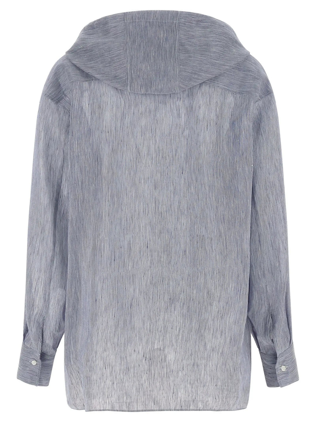 Brunello Cucinelli Blue Linen Blouse