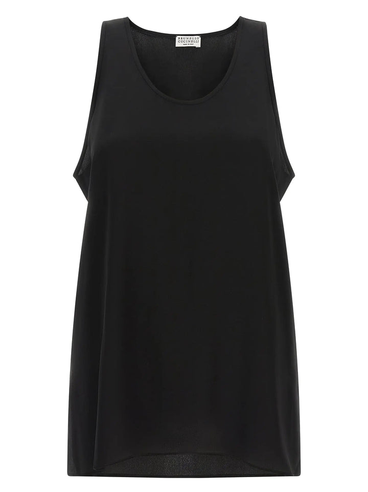 Brunello Cucinelli Black Silk Shirt