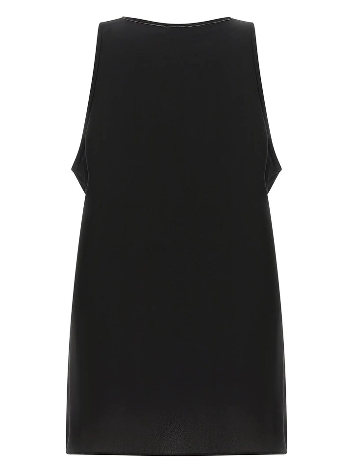 Brunello Cucinelli Black Silk Shirt