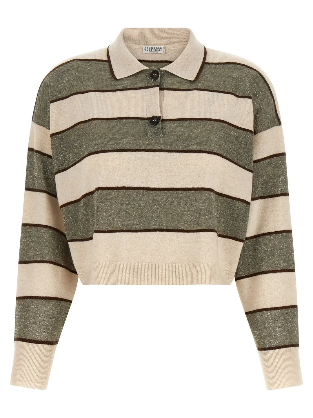 Brunello Cucinelli Multicolor Virgin Wool Polo Shirt