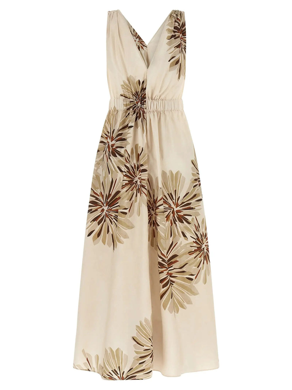 Brunello Cucinelli Sample Sale | Brunello Cucinelli Beige Cotton Midi Dress - | Designer outlet