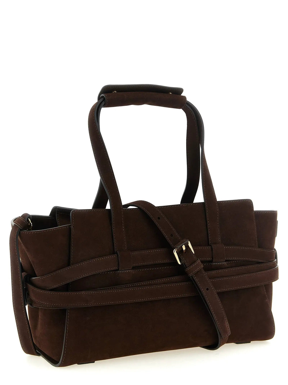 Moschino Sample Sale | Moschino Brown Calfskin Handbag - | Designer outlet