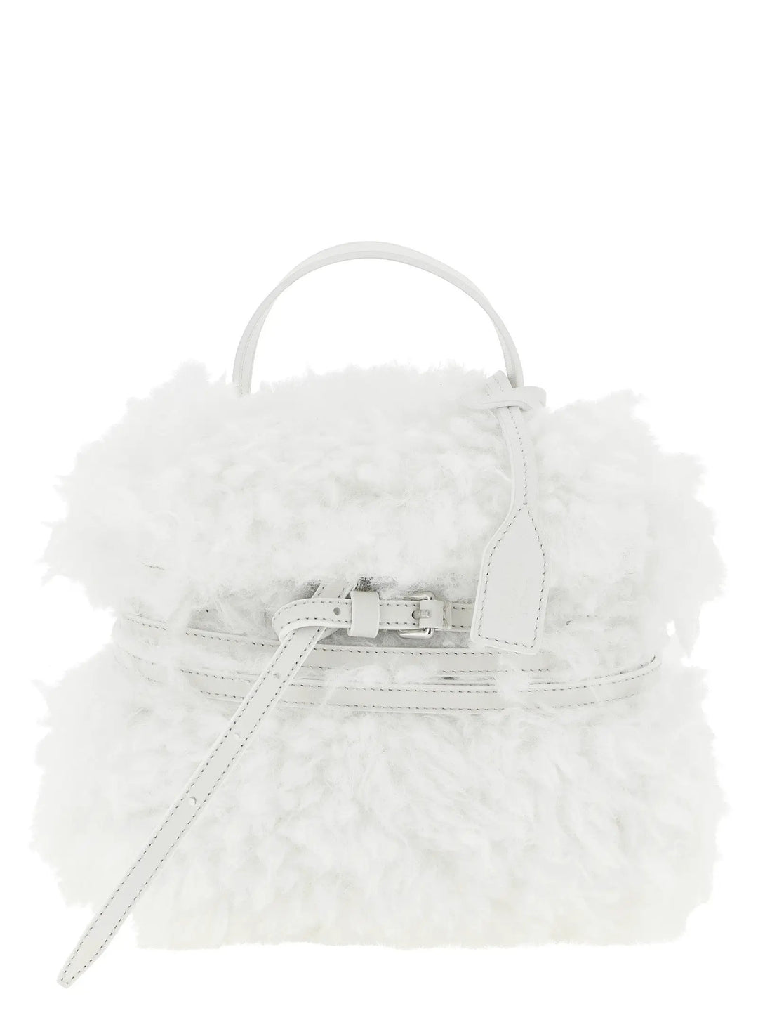 Moschino White Leather Handbag
