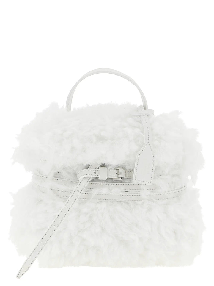 Moschino White Leather Handbag