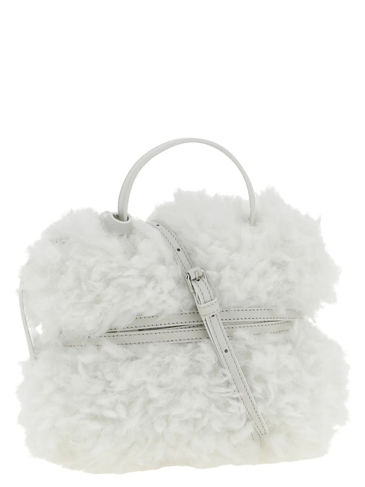Moschino White Leather Handbag