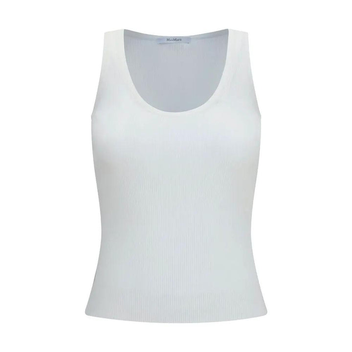 Max Mara White Viscose Tank Tops