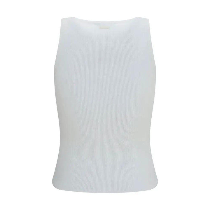 Max Mara White Viscose Tank Tops