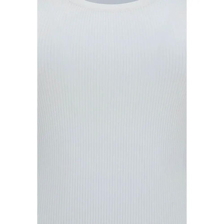 Max Mara White Viscose Tank Tops