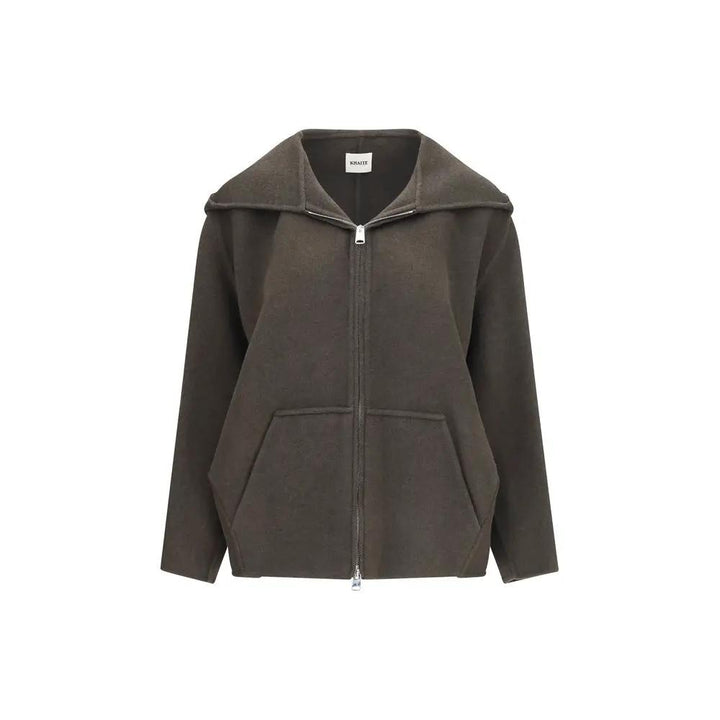 Khaite Bicolor Wool Oves Aries Full-Length Jacket