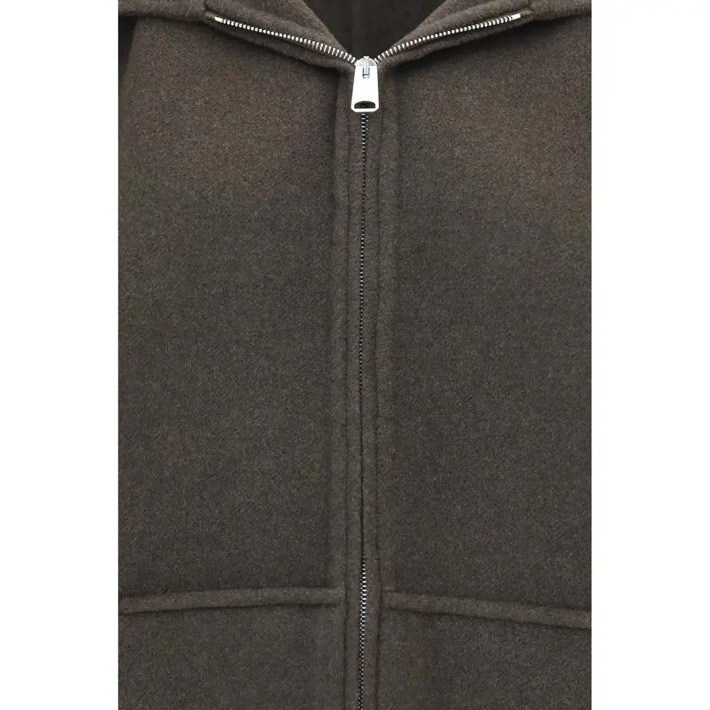 Khaite Bicolor Wool Oves Aries Full-Length Jacket