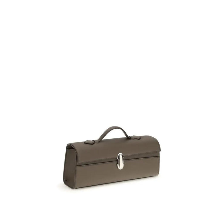 Savette Brown Calf Leather Bos Taurus Shoulder Bag