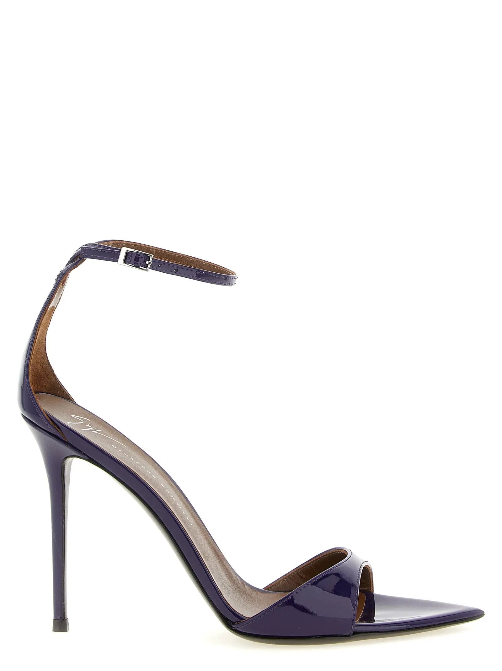 Giuseppe Zanotti Purple Calfskin Stiletto Heel Sandals – Ask Me Wear