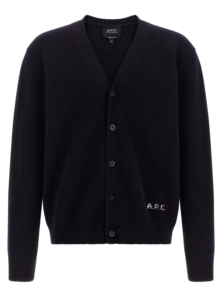 A.P.C. Sample Sale | A.P.C. Blue Wool Cardigan - | Designer outlet