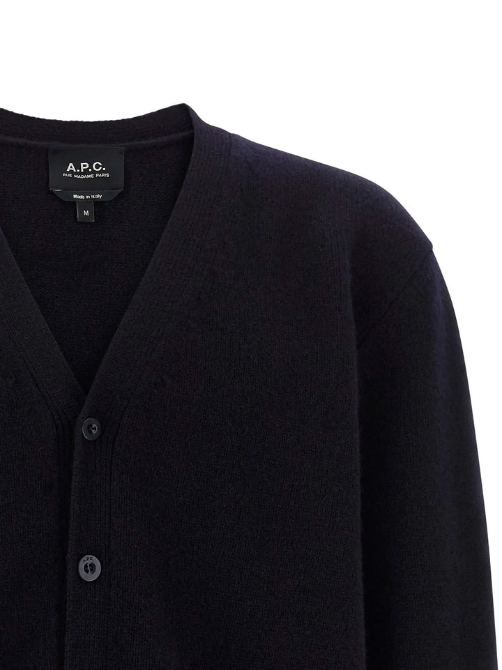 A.P.C. Sample Sale | A.P.C. Blue Wool Cardigan - | Designer outlet