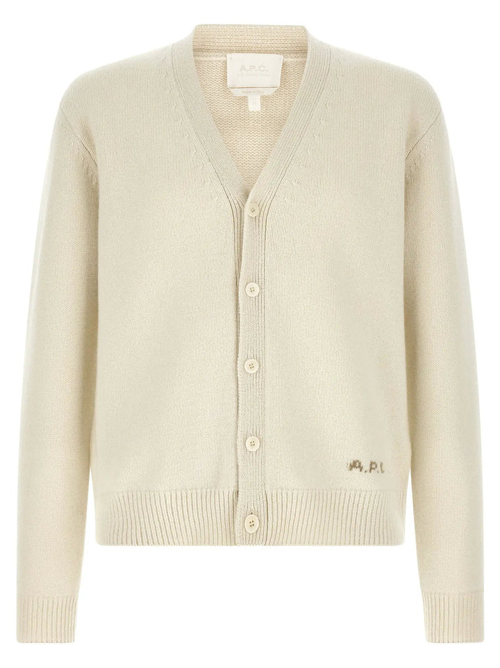 A.P.C. Sample Sale | A.P.C. White Wool Cardigan - | Designer outlet