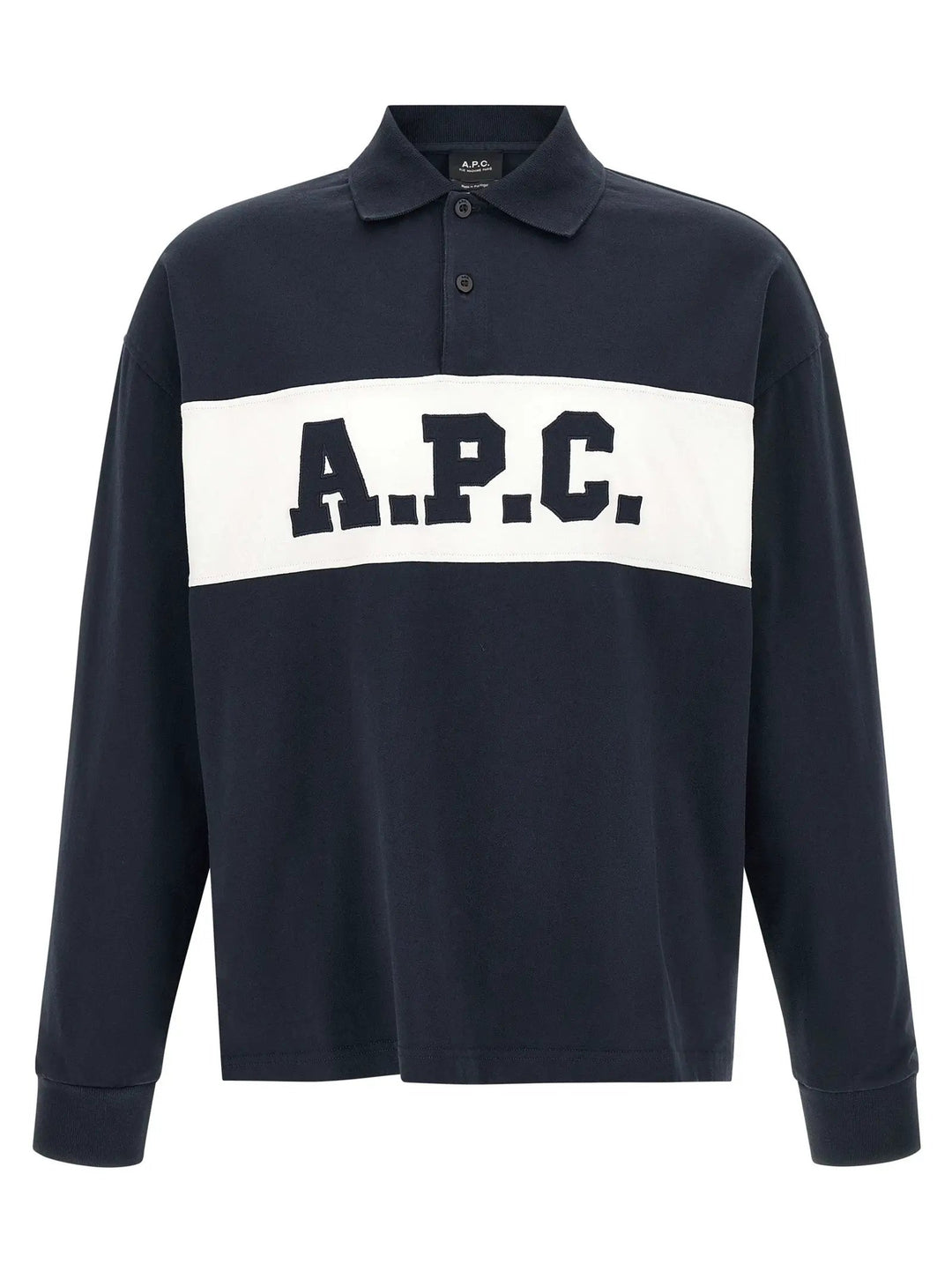 A.P.C. Blue Cotton Polo Shirt