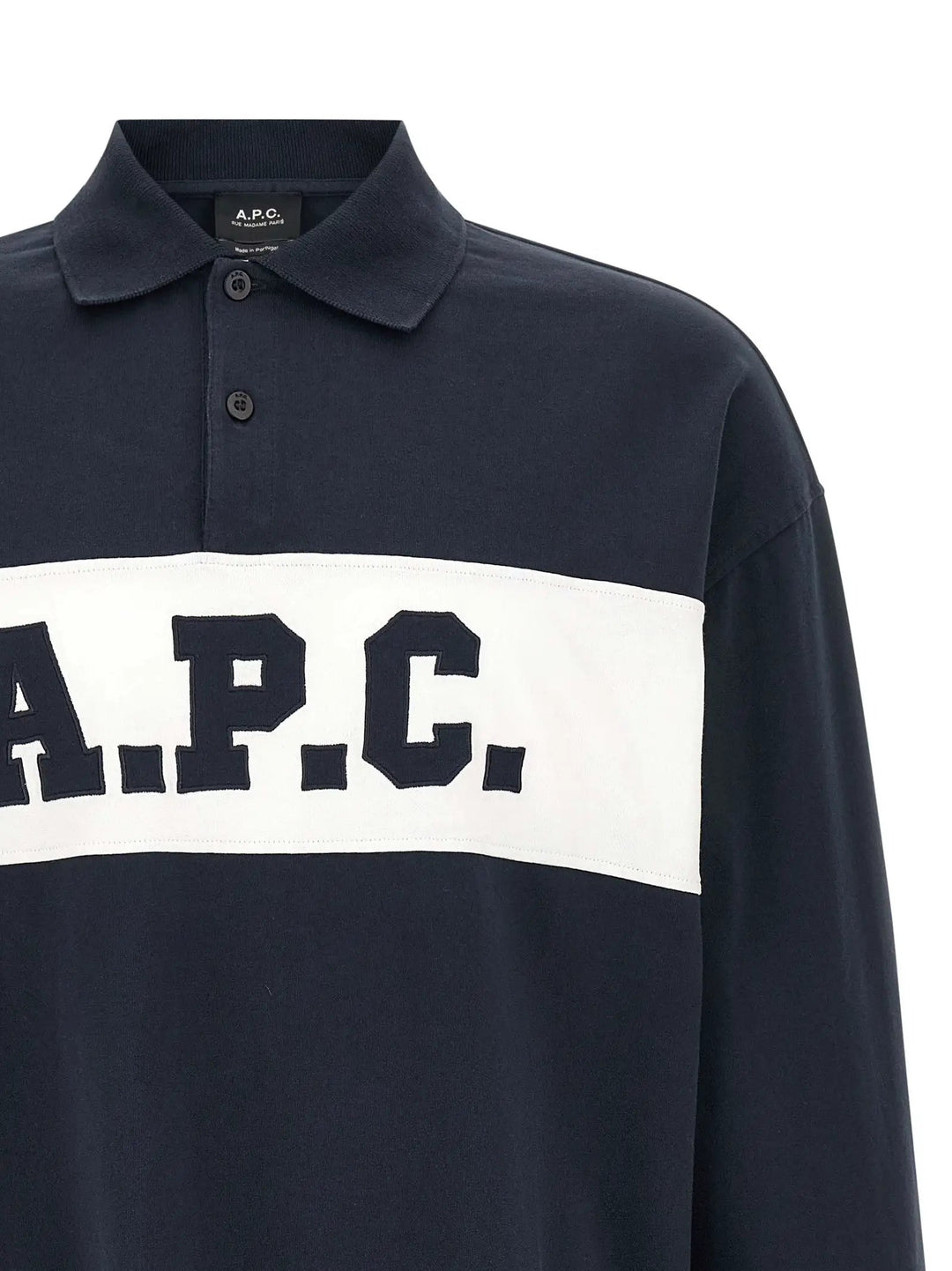 A.P.C. Blue Cotton Polo Shirt
