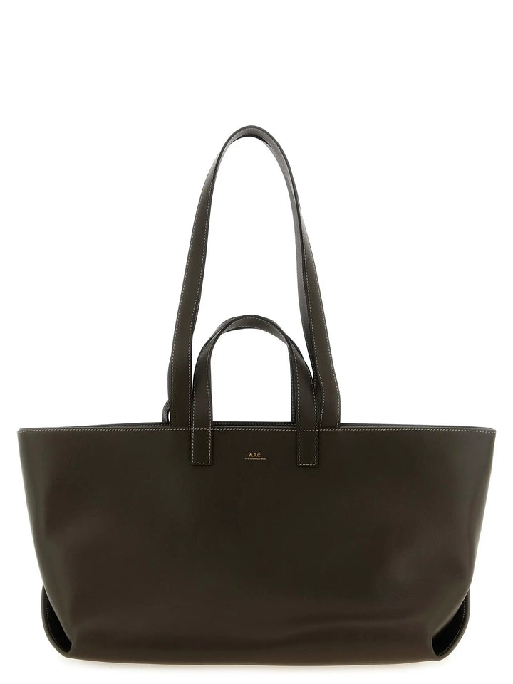 A.P.C. Sample Sale | A.P.C. Brown Cowhide Tote Bag - | Designer outlet