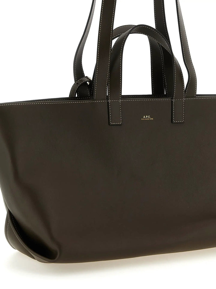 A.P.C. Sample Sale | A.P.C. Brown Cowhide Tote Bag - | Designer outlet
