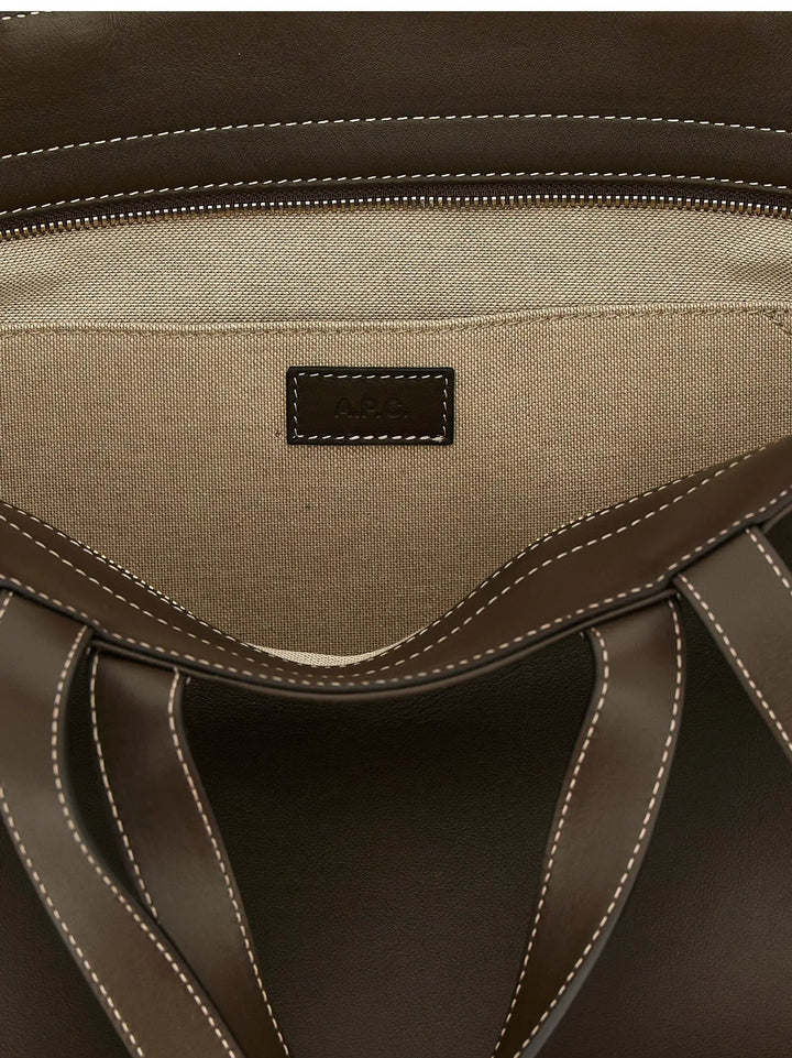 A.P.C. Sample Sale | A.P.C. Brown Cowhide Tote Bag - | Designer outlet