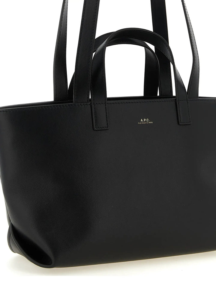 A.P.C. Sample Sale | A.P.C. Black Cowhide Tote Bag - | Designer outlet
