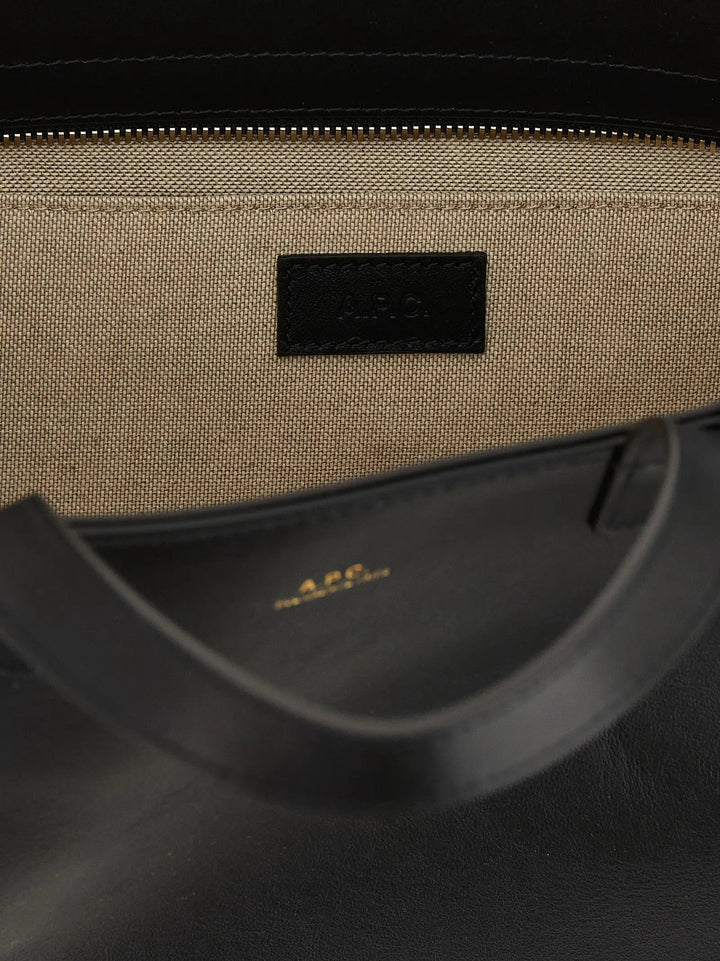 A.P.C. Sample Sale | A.P.C. Black Cowhide Tote Bag - | Designer outlet