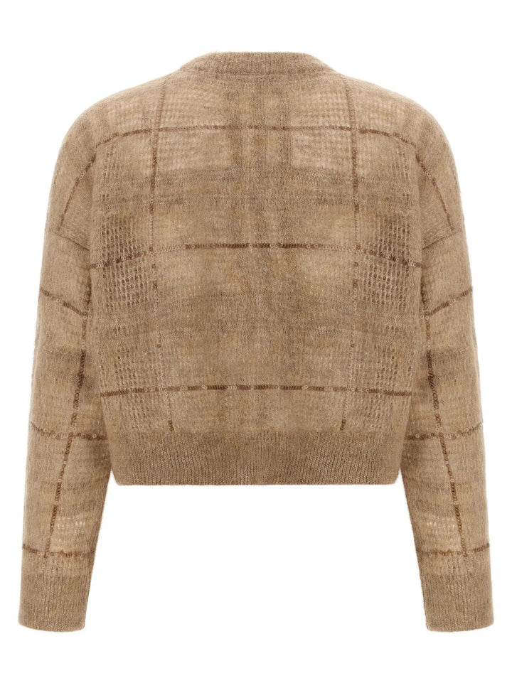 Brunello Cucinelli Beige Wool Cardigan