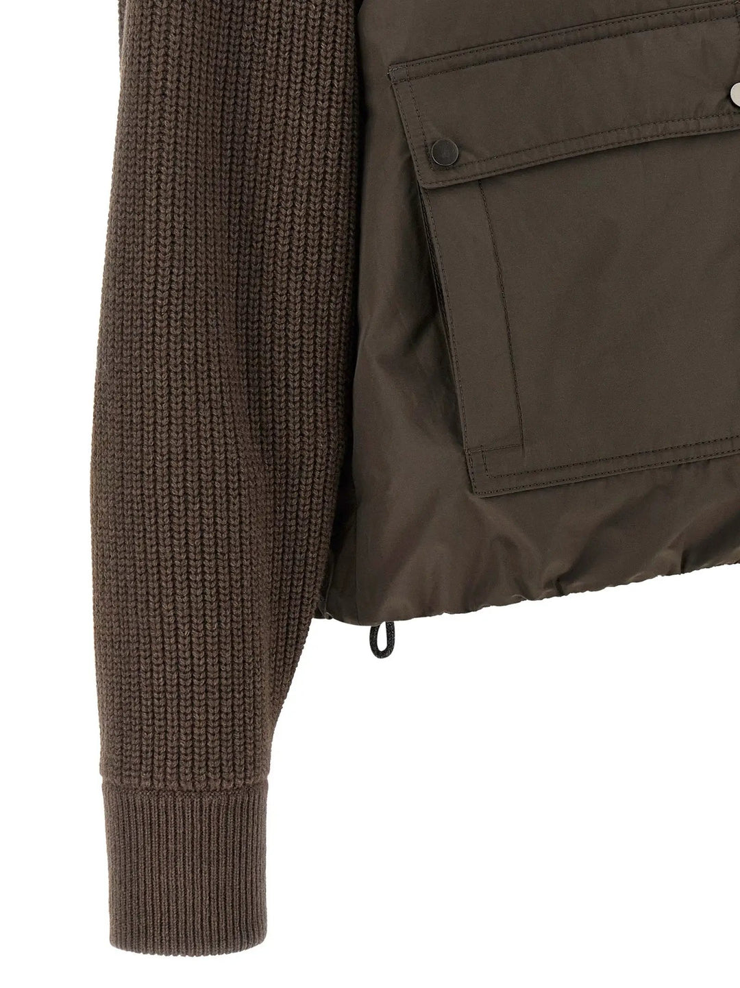 Brunello Cucinelli Brown Cotton Full-Length Jacket